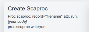 Scaproc code